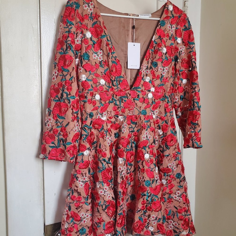 Lovers & Friends Vira Dress in Dark Nude